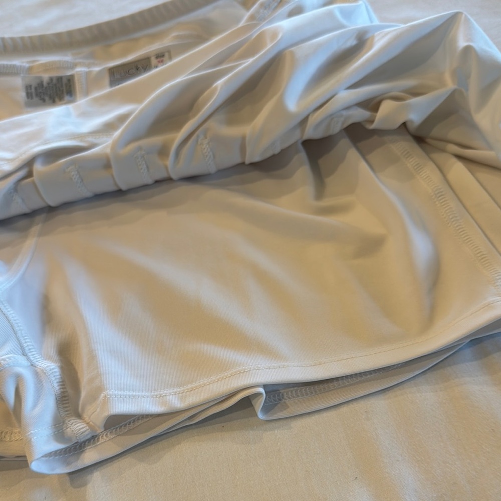 Lucky in Love White Tennis Skirt - Picture 3 of 3